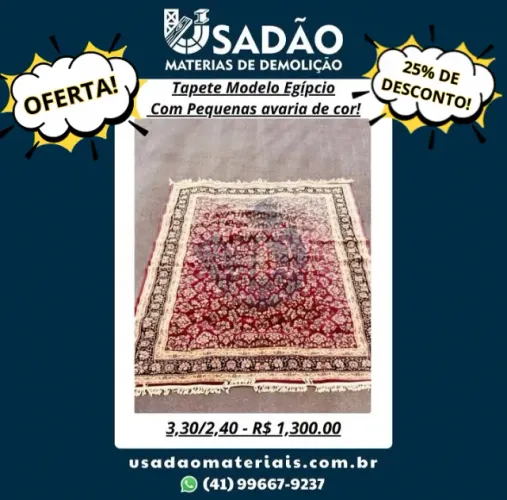 Tapete Modelo Egípcio - 3,30x2,40m