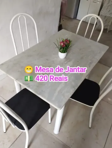 Mesa de jantar Tampo mármore