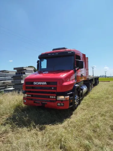 Scania 114-360cv , Carreta LS porta container