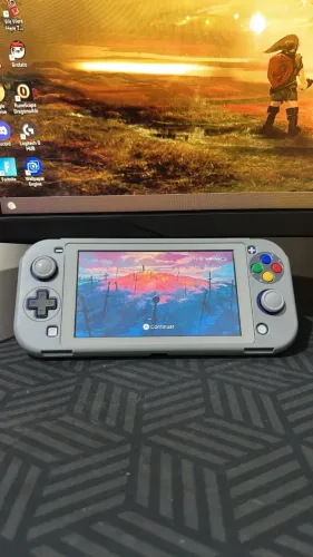 Nintendo Switch Lite Azul DESBLOQUEADO + Kit Completo de Acessórios + Cartão 256GB
