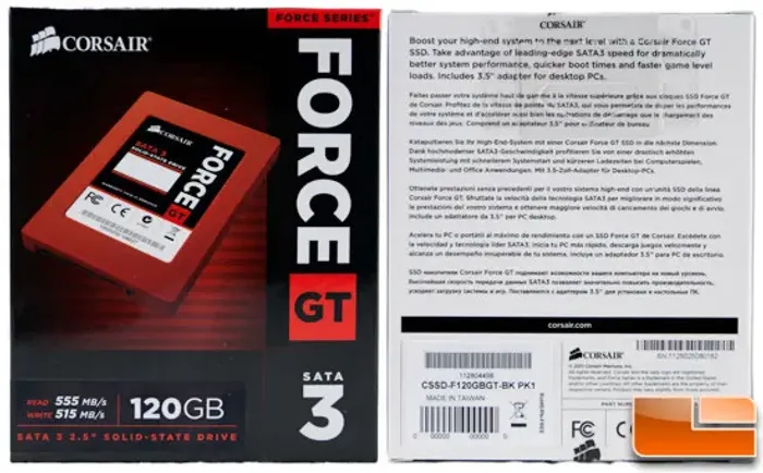 SSD Corsair Force GT 240GB 2.5´ SATA III CSSD-F240GBGT-BK