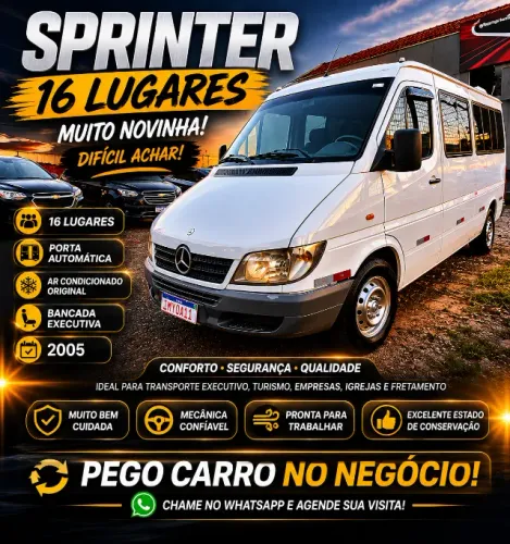 Mercedes-Benz Sprinter 313 Van Luxo 2.2 129cv 16L Dies 2005