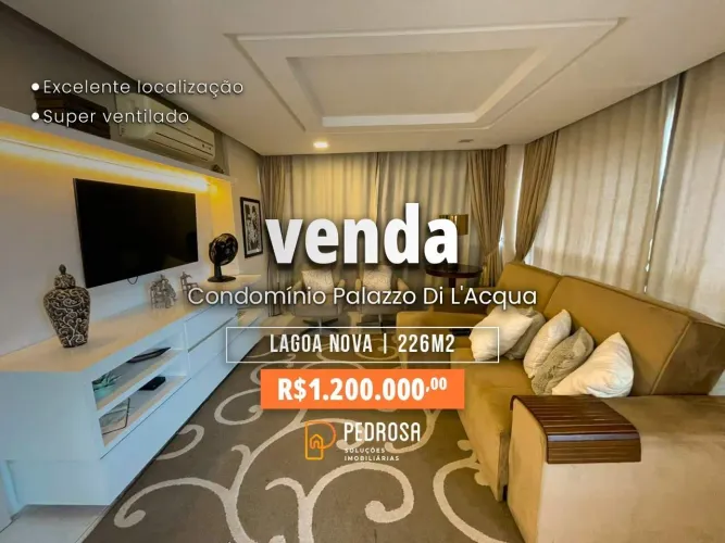VENDA | PALAZZO DI L'ACQUA | 226 m² | R$ 1.200.00,00 | 4 suítes | 3 vagas