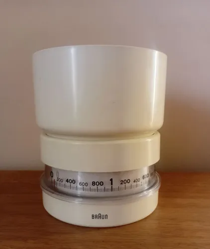 Balança vintage Braun com recipiente original