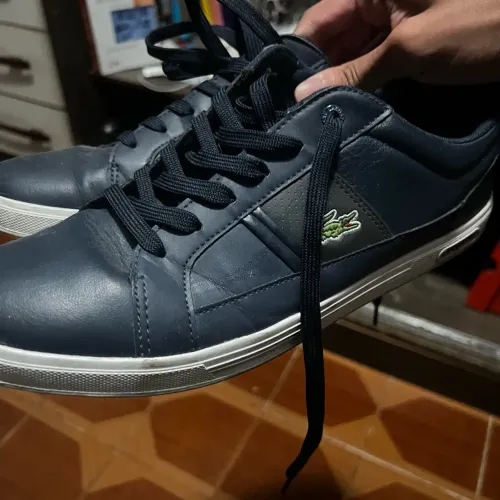 ?Tênis Lacoste T-Base Casual Original - Azul EscuroTamanho 41