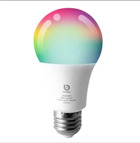 Lâmpada Inteligente Smart Bulb Rgb Wi-fi 15W Tipo E27 Coibeu