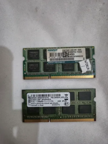 Par de Memórias RAM Notebook 8GB (2x 4GB) DDR3L