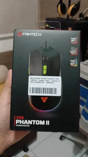 Mouse Gamer Fantech Phantom II VX6 - RGB e Pronta Entrega em Manaus!