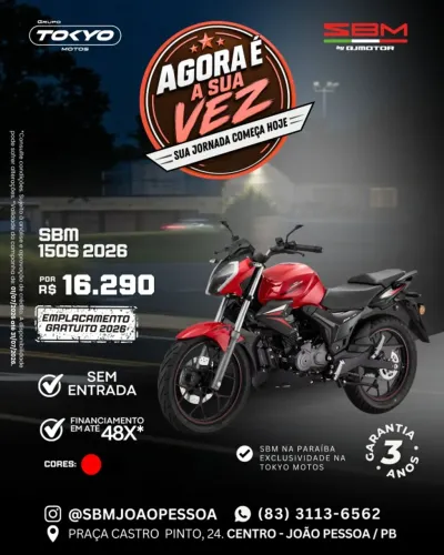 SBM 150 2027 ABS - Financie 100% Sem Entrada Em Até 48x 