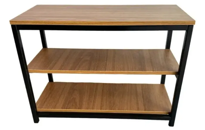 SAPATEIRA DESIGN ESTILO INDUSTRIAL EM ACO E MADEIRA