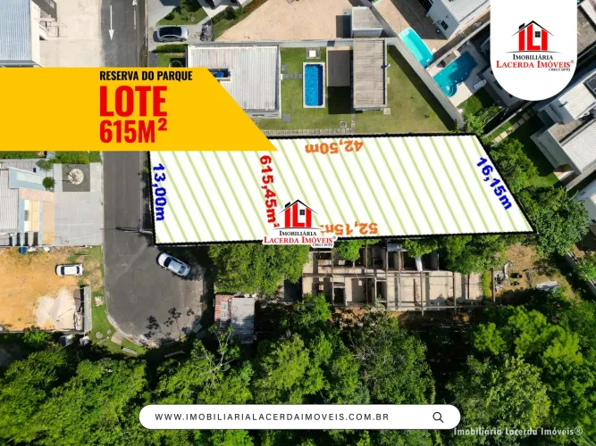 Residencial Reserva do Parque - Lote 615m² na Ponta Negra Pronto Para Construir