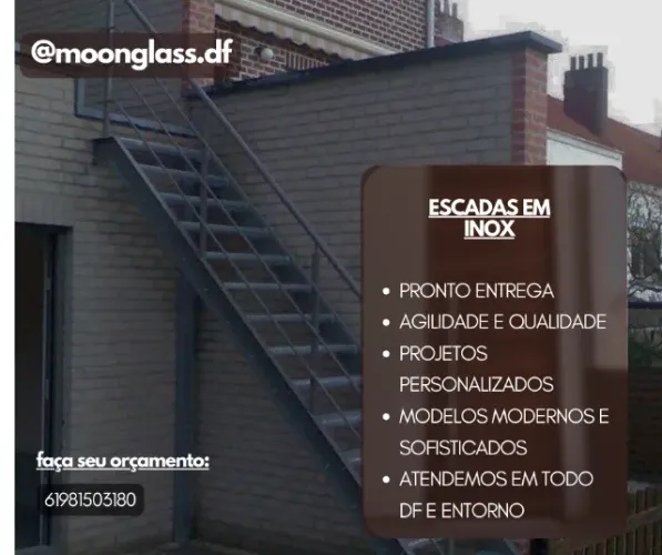 escadas em inox projetos personalizados