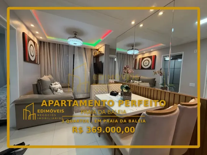 Exclusivo apartamento em Praia da Baleia: 3 quartos e perto de tudo!