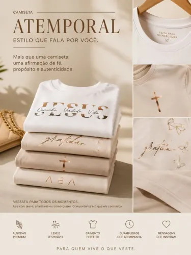 Camisetas que unem conforto, estilo e significado.