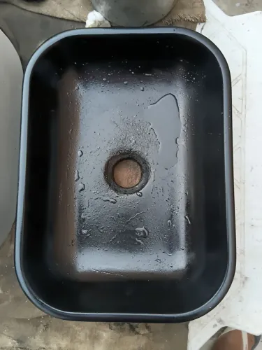 CUBA DE CONCRETO ARTESANAL PRETA