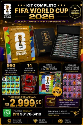 Kit Completo Album Panini Copa 2026