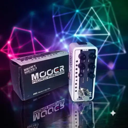 Mini Pedal Mooer 005 Brown Sound Preamp 5150 EVH Overdrive Distortion Drive