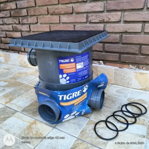 Caixa de Passagem/Inspeção de Esgoto TIGRE com tampa e Prolongador DN 300