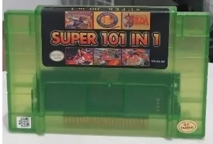 Fita Super Nintendo 101 Jogos