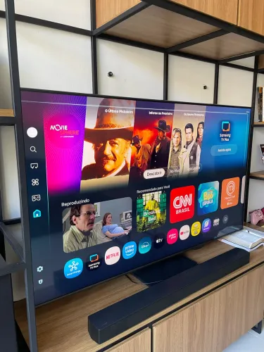 TV Samsung QLED 55 polegadas 4k + SoundBar Samsung 3 anos de garantia