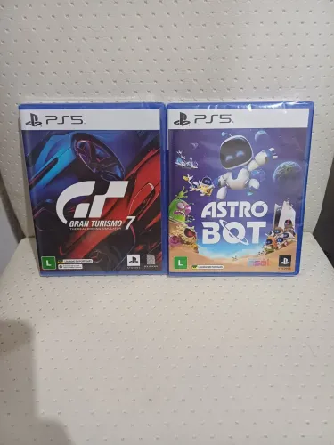 Jogos do ps5 astro bot e gran turismo 7