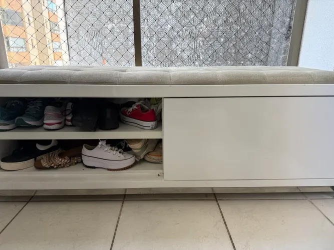 Recamier banco com portas