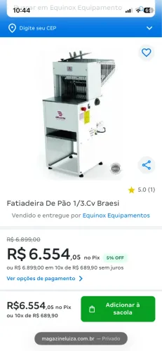 VENDO FATIADEIRA PÃO DE FORMA