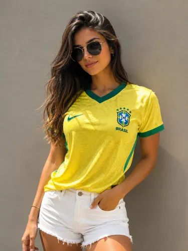 Camisa feminina baby look