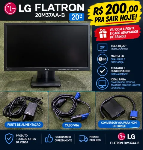 MONITOR LG 20" + BRINDE