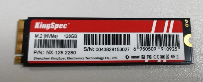 SSD- nvme - 128Gb