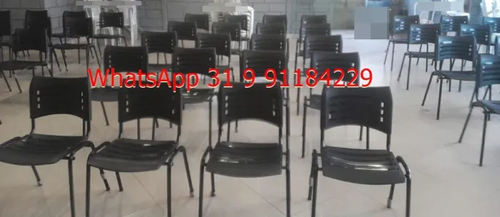 Cadeiras Polipropileno Cor Preta Novas Frete Gratis para BH