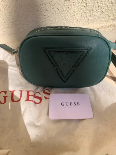 Pochete Guess Monograma Preto