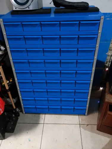 Armário organizador em aço 55 gavetas