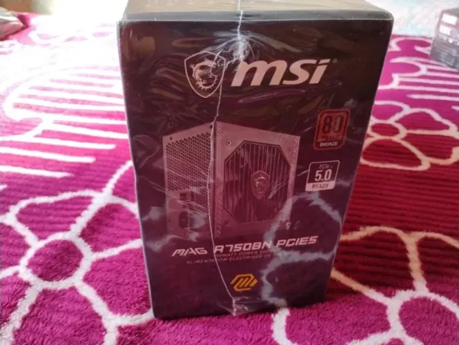 Fonte MSI MAG A750BN PCIE5 750W 80 Plus Bronze NOVA/LACRADA + NF