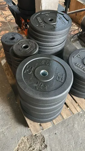 kit anilhas olímpicas crossfit 100 kg