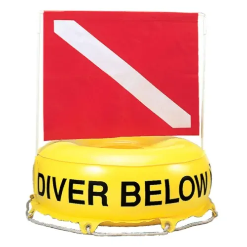 Bóia Mergulho Sinalizadora Redonda Bandeira (nova)