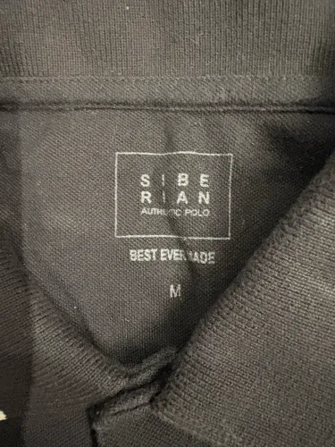 Polo preta SIBERIAN original M masc