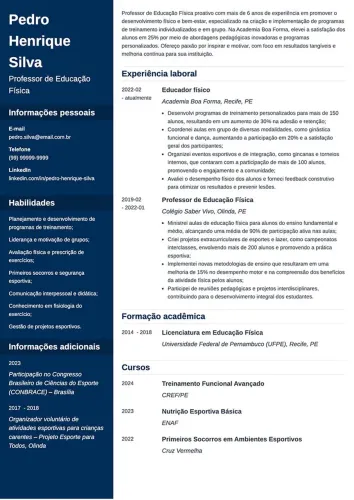 Elaboração de currículo 