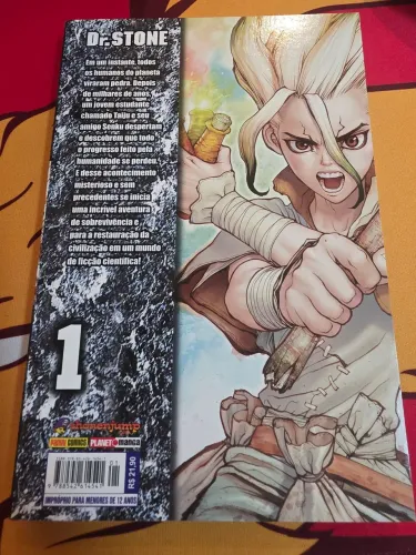 Mangá Dr Stone volume 1.