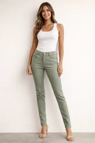 Calça feminina tam 34 / 36 Verde Militar Forever21