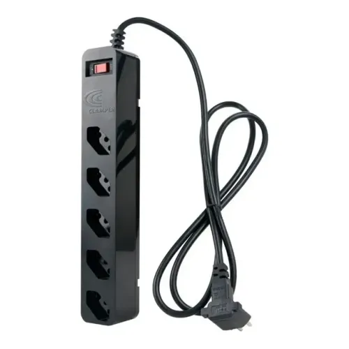 - Filtro de Linha DPS IClamper, 5 Conexões, Preto - 23459