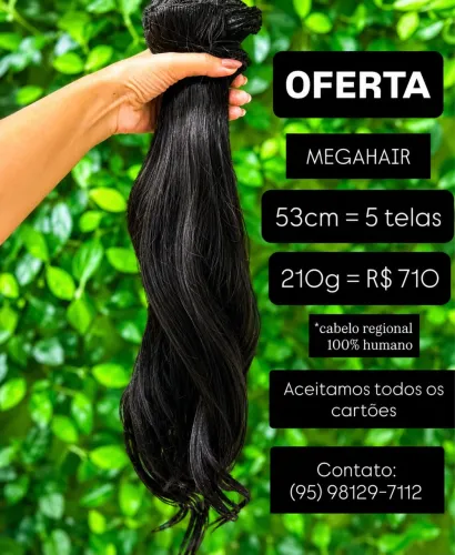 Megahair 5 telas 53cm