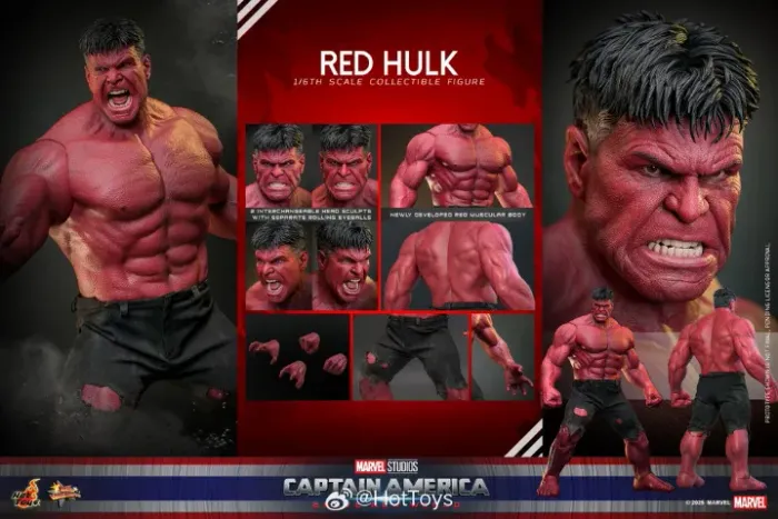 Red Hulk Vermelho - Marvel Hot Toys