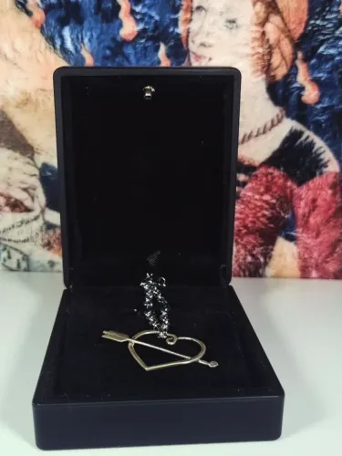 Colar doce coração sweetheart em prata 950 artesanal peça única!