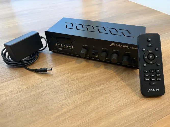 Receiver Amplificador Frahm Slim 1000 APP Bluetooth/USB/SD/FM