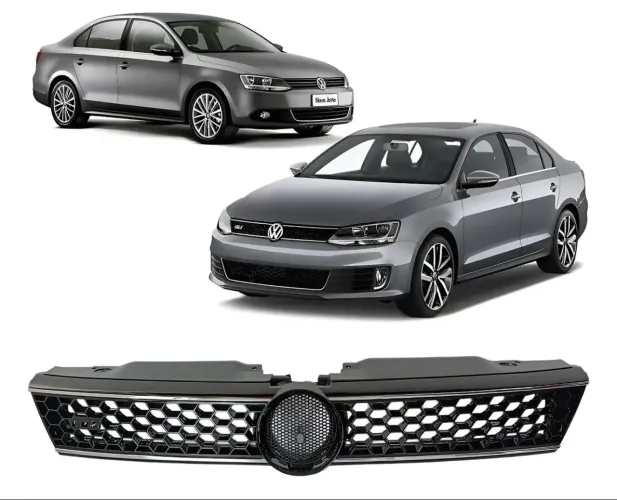 Grade Frontal Jetta MK6 Colmeia Cromado Tsi 2011/15