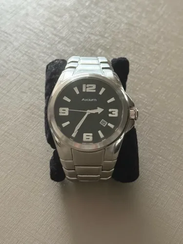 Relógio Akium Classic Masculino Prata