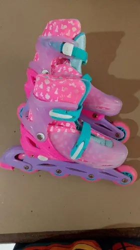 Patins Rosa - Regulável do 36 ao 39 - Em Perfeito Estado