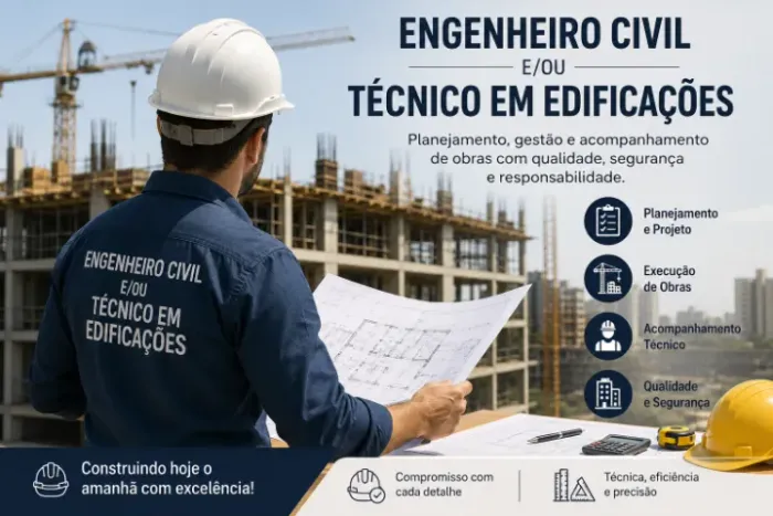 Engenheiro Civil e/ou Técnico em Edificações