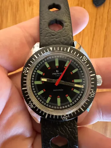 Relogio Primat diver 4 ATU, decade de 70 todo original